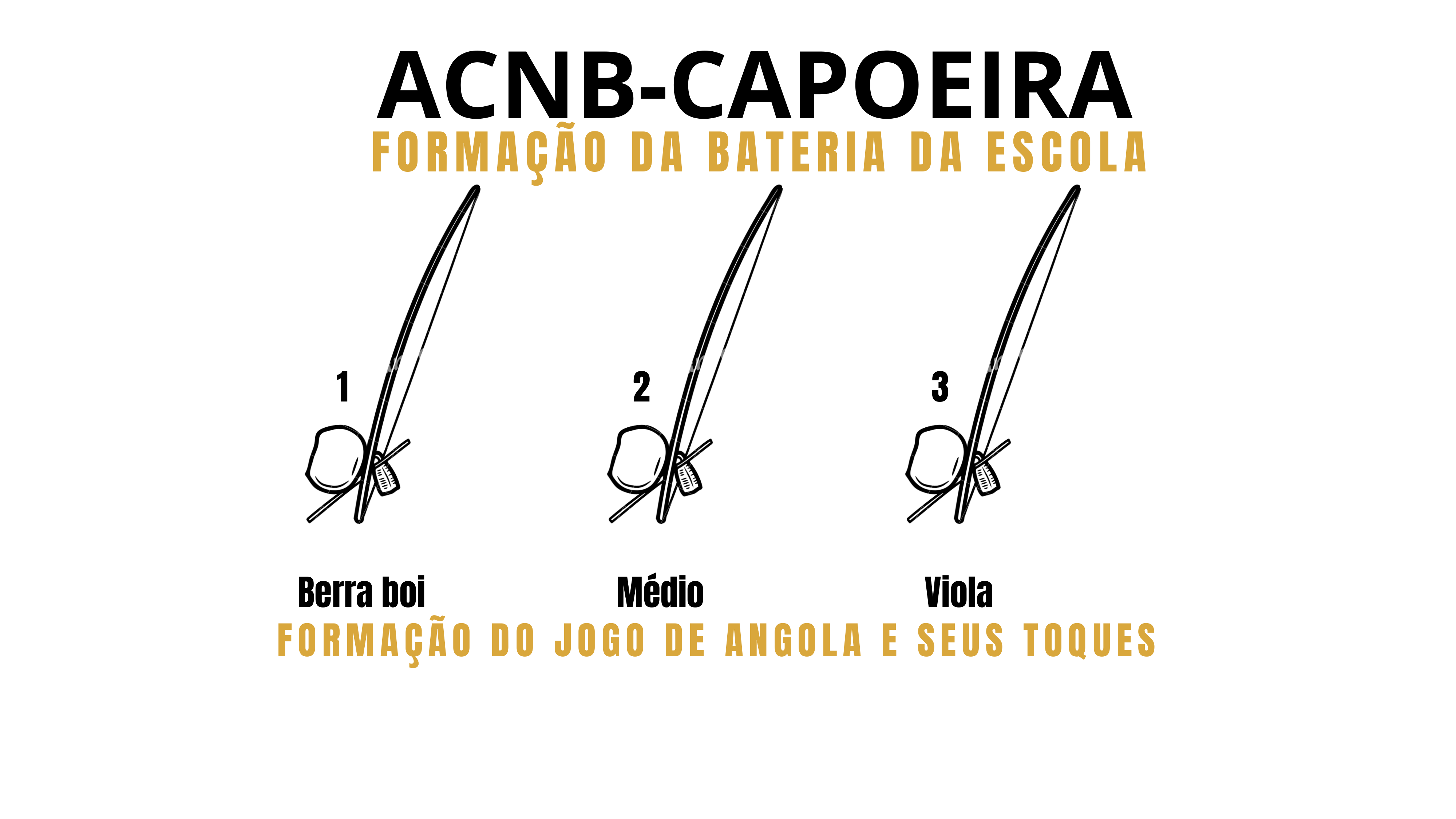 Berimbaus no Jogo de Angola